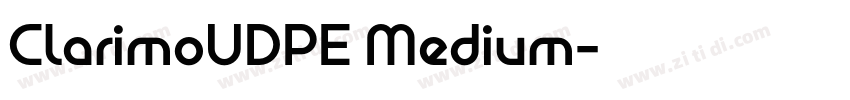 ClarimoUDPE Medium字体转换